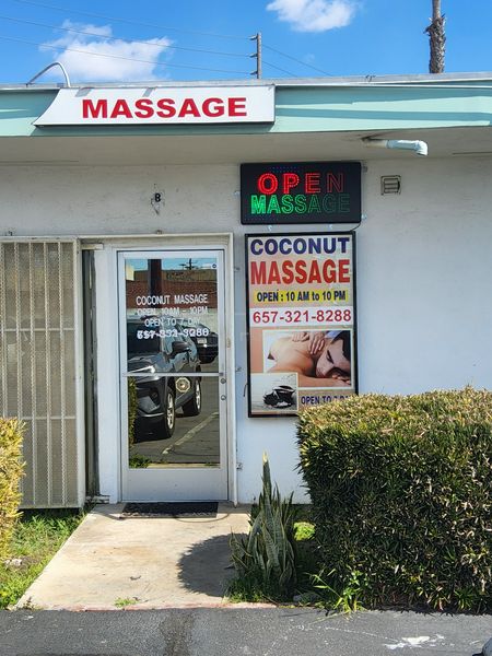 Massage Parlors Santa Ana, California Coconut Massage