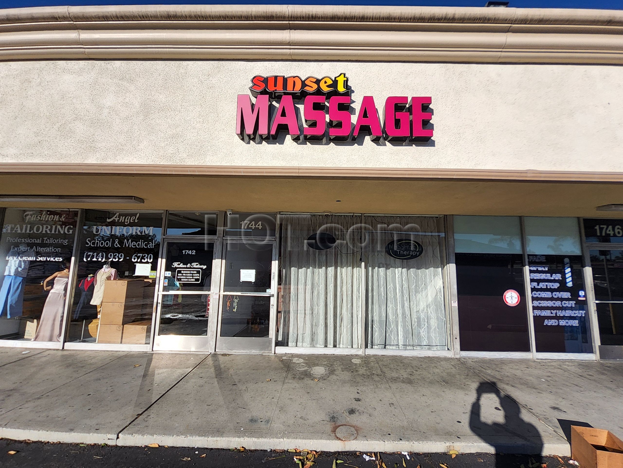 Orange, California Sunset Massage