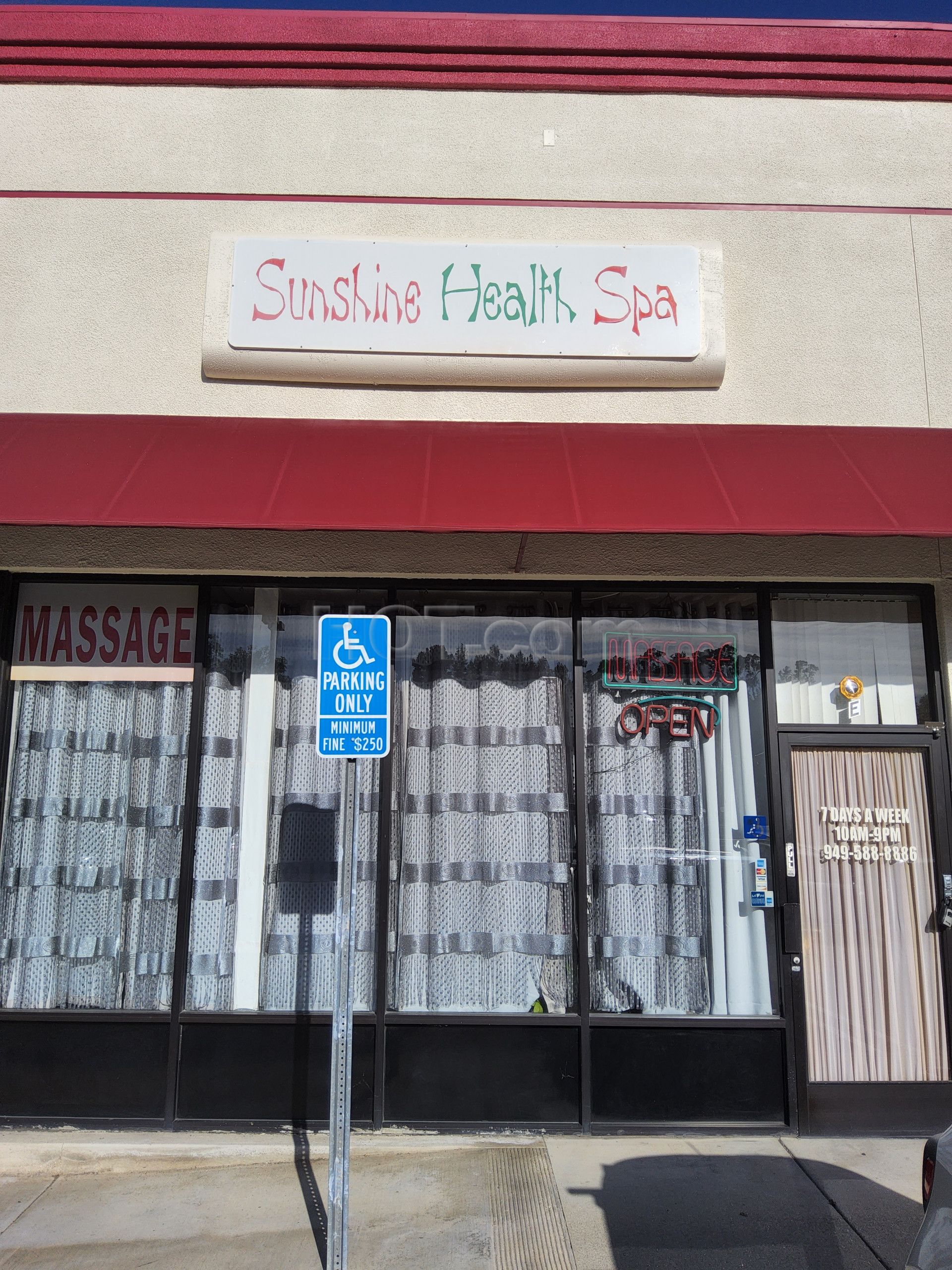 Lake Forest, California Sunshine Health Spa