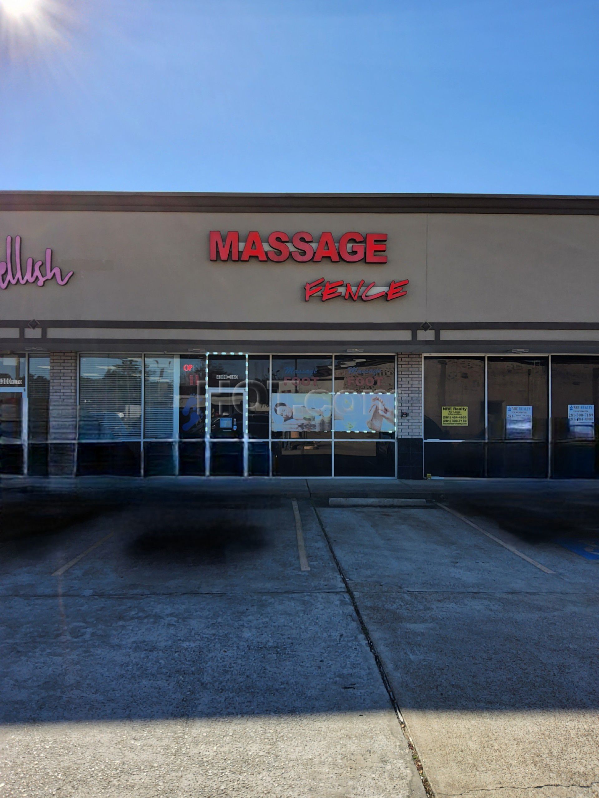 Pasadena, Texas Massage Fence