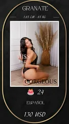 Escorts Bogota, Colombia Miss Granate