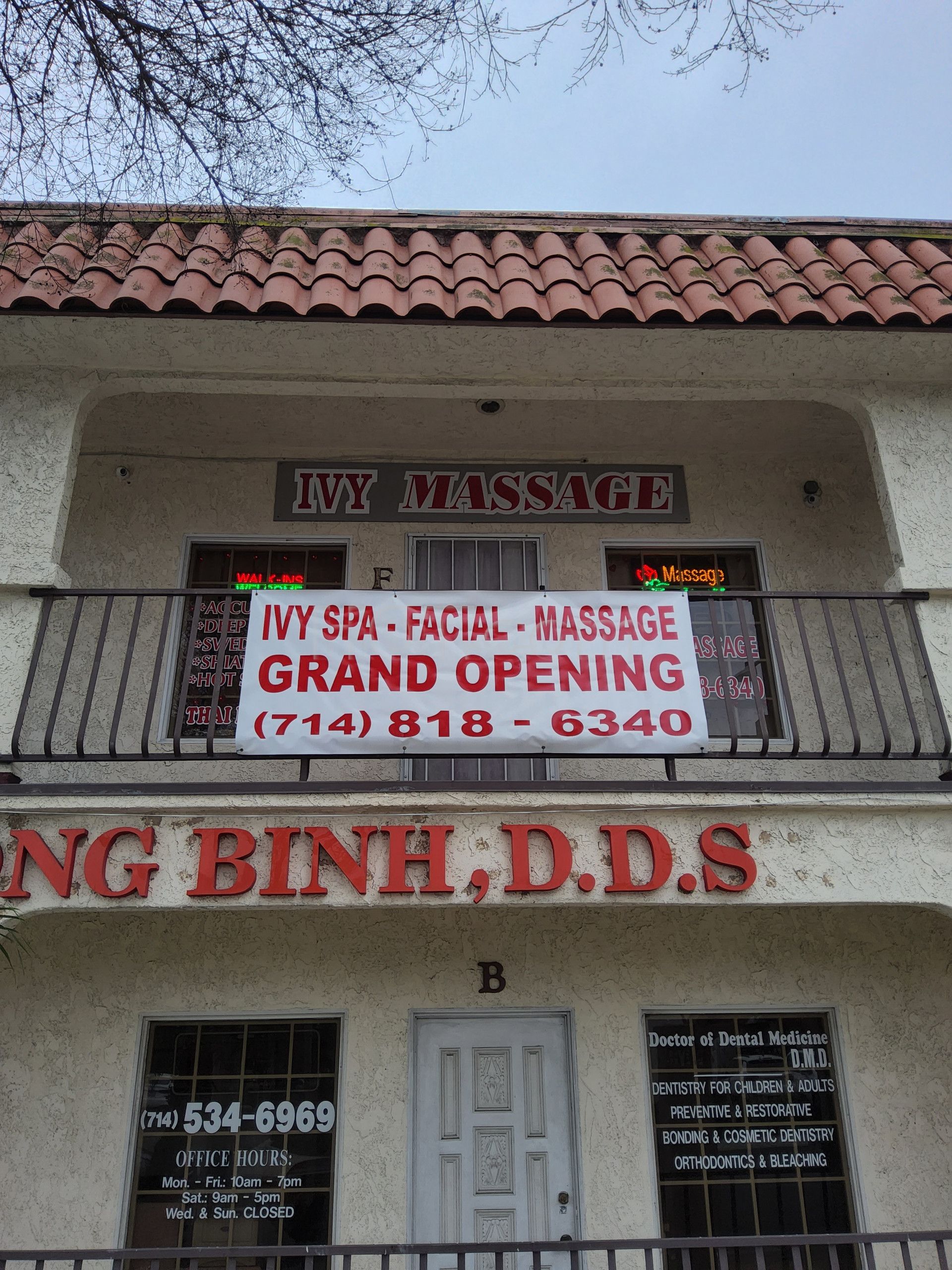 Garden Grove, California Ivy Massage