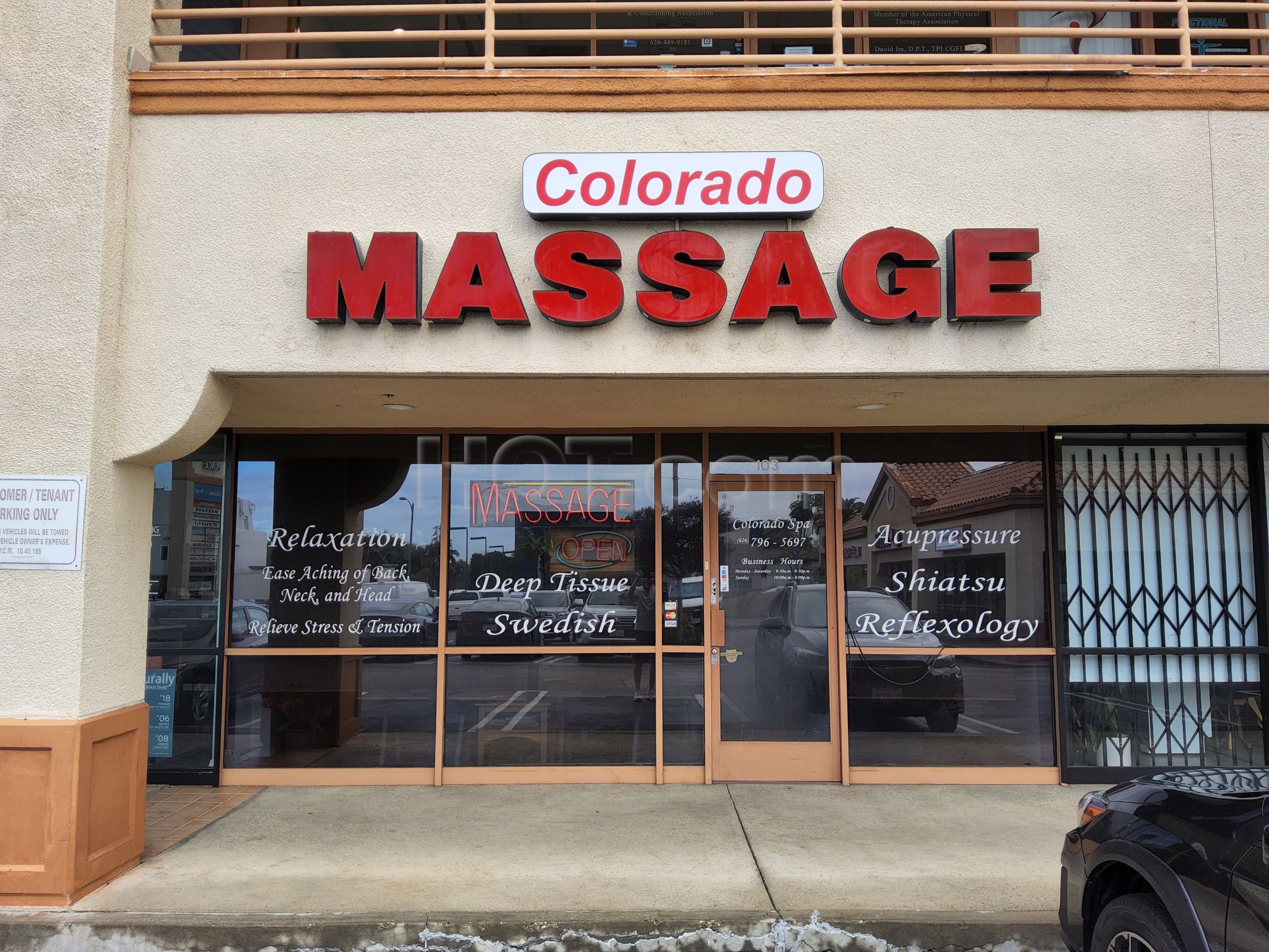 Pasadena, California Colorado Massage