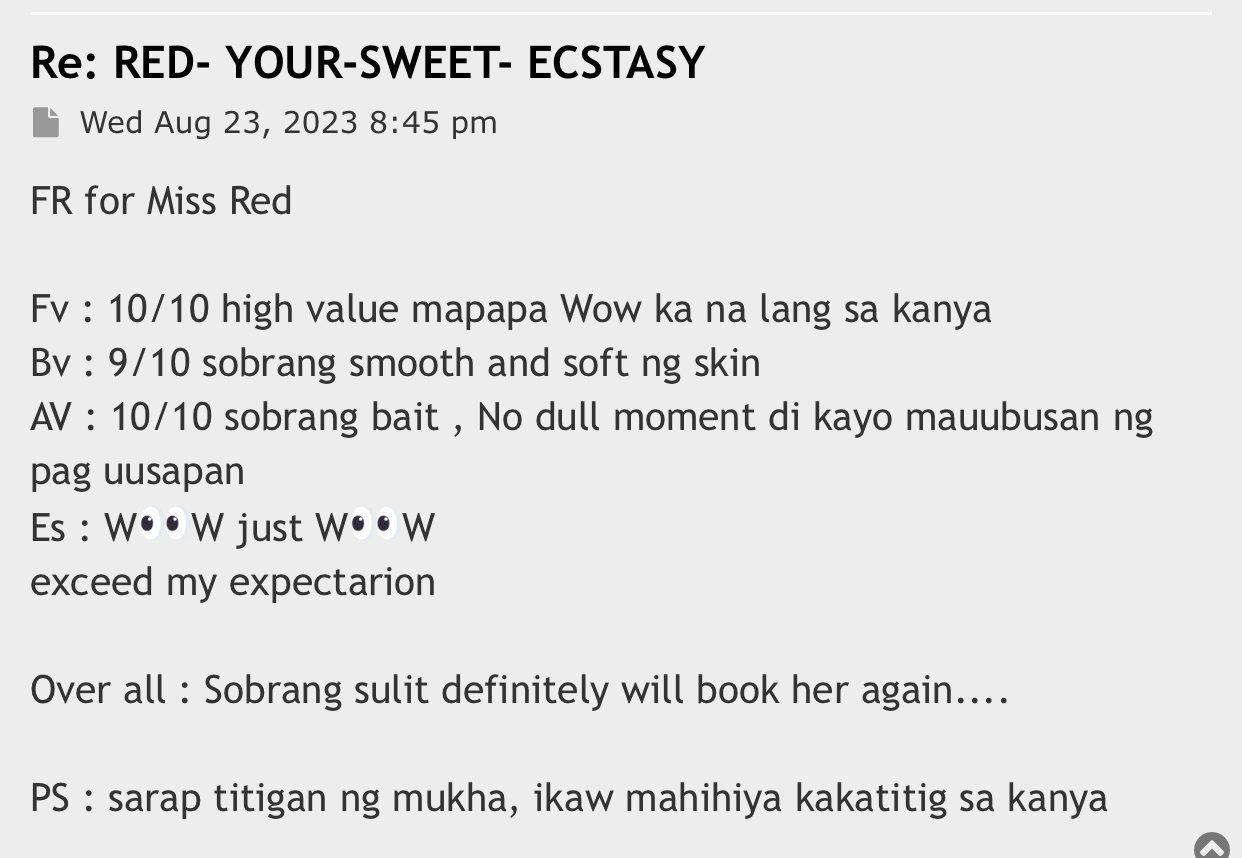 Escorts Manila, Philippines RED -YOUR -SWEET ECSTASY