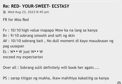 Escorts Manila, Philippines RED -YOUR -SWEET ECSTASY