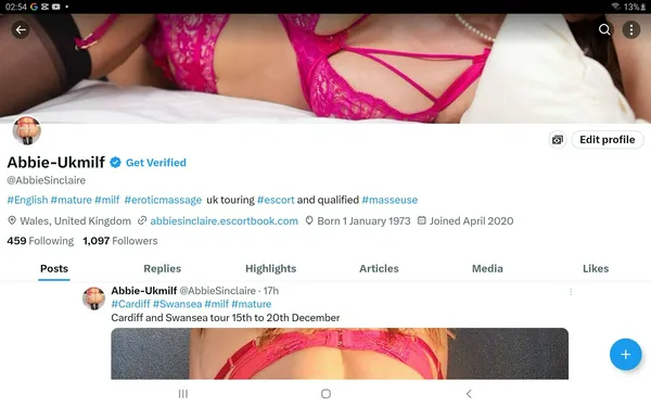 Escorts Cardiff, Wales Abbie ukmilf