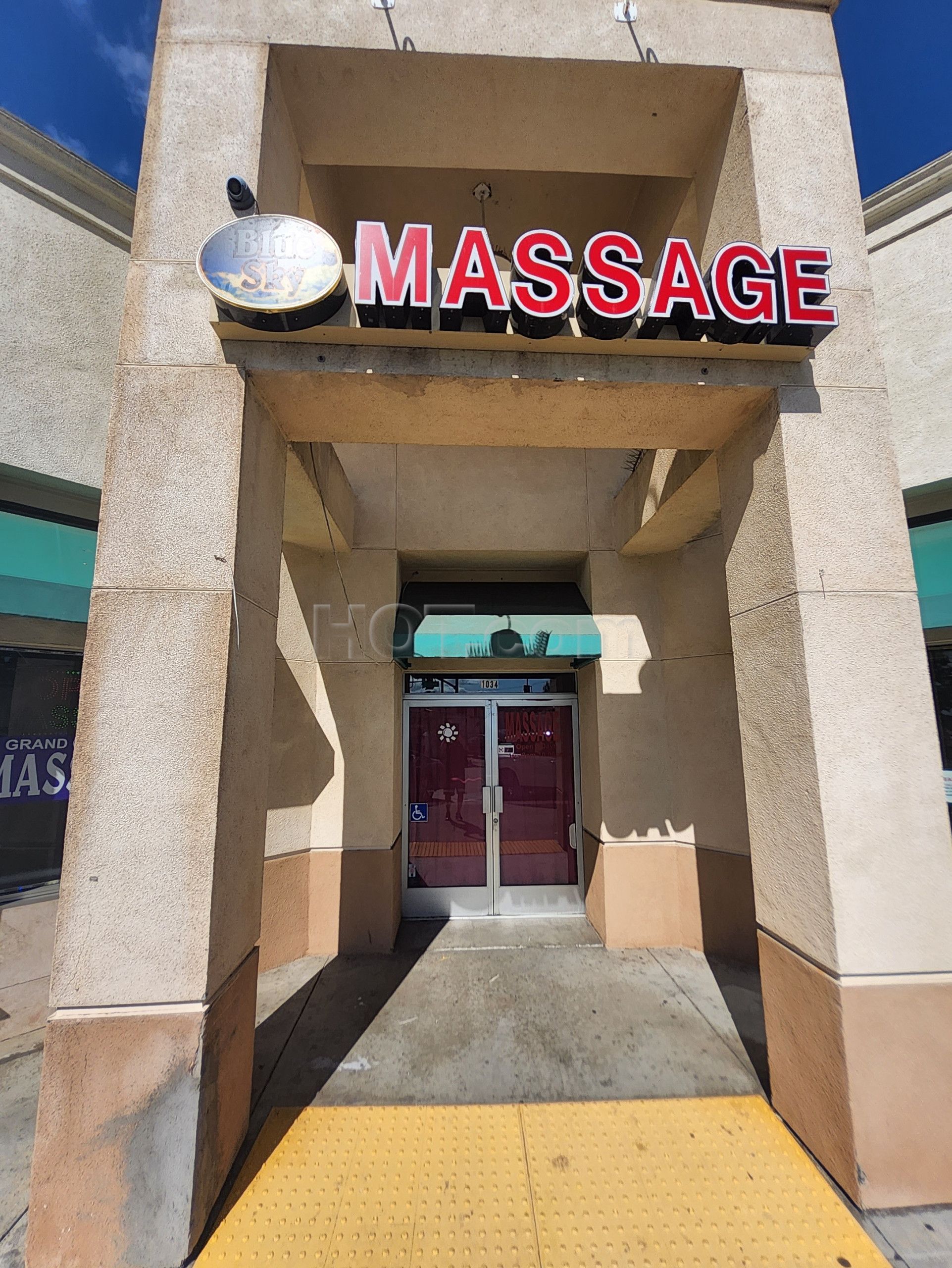 Santa Ana, California Blue Sky Massage