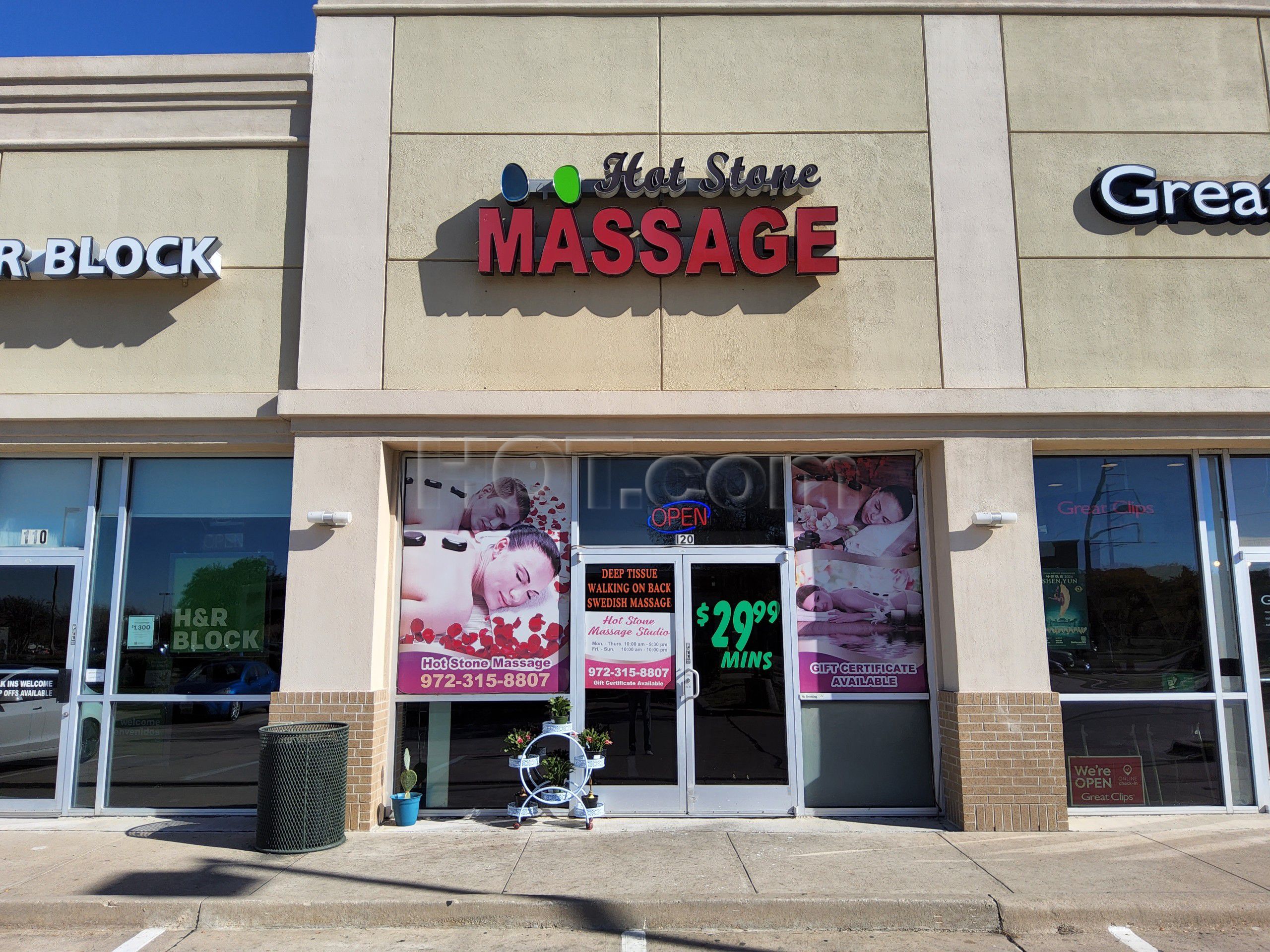 Lewisville, Texas Hot Stone Massage Studio