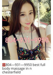 Escorts Richmond, Virginia ✅✅✅✅✅Best Chinese Full Body Massage in 6481 Iron Bridge Rd 23234✅✅✅