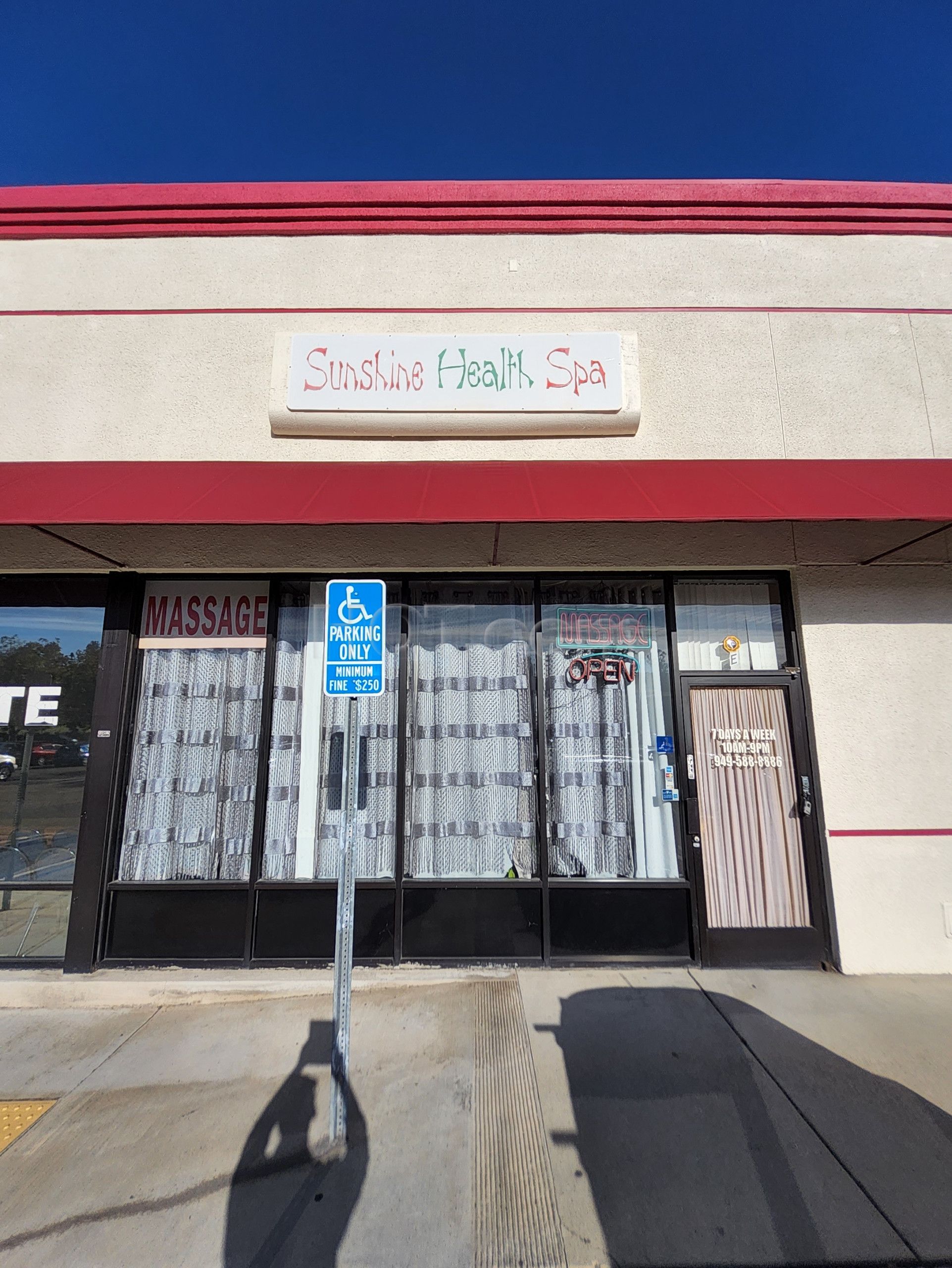 Lake Forest, California Sunshine Health Spa