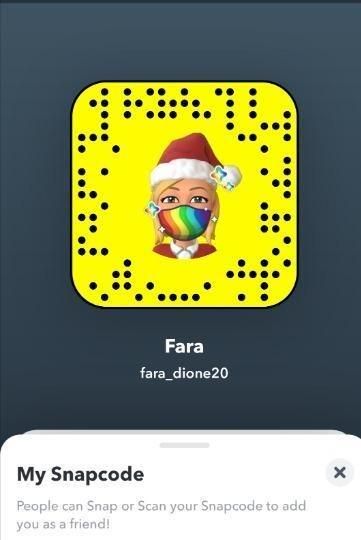 Follow me on Snap👻 fara_dione20