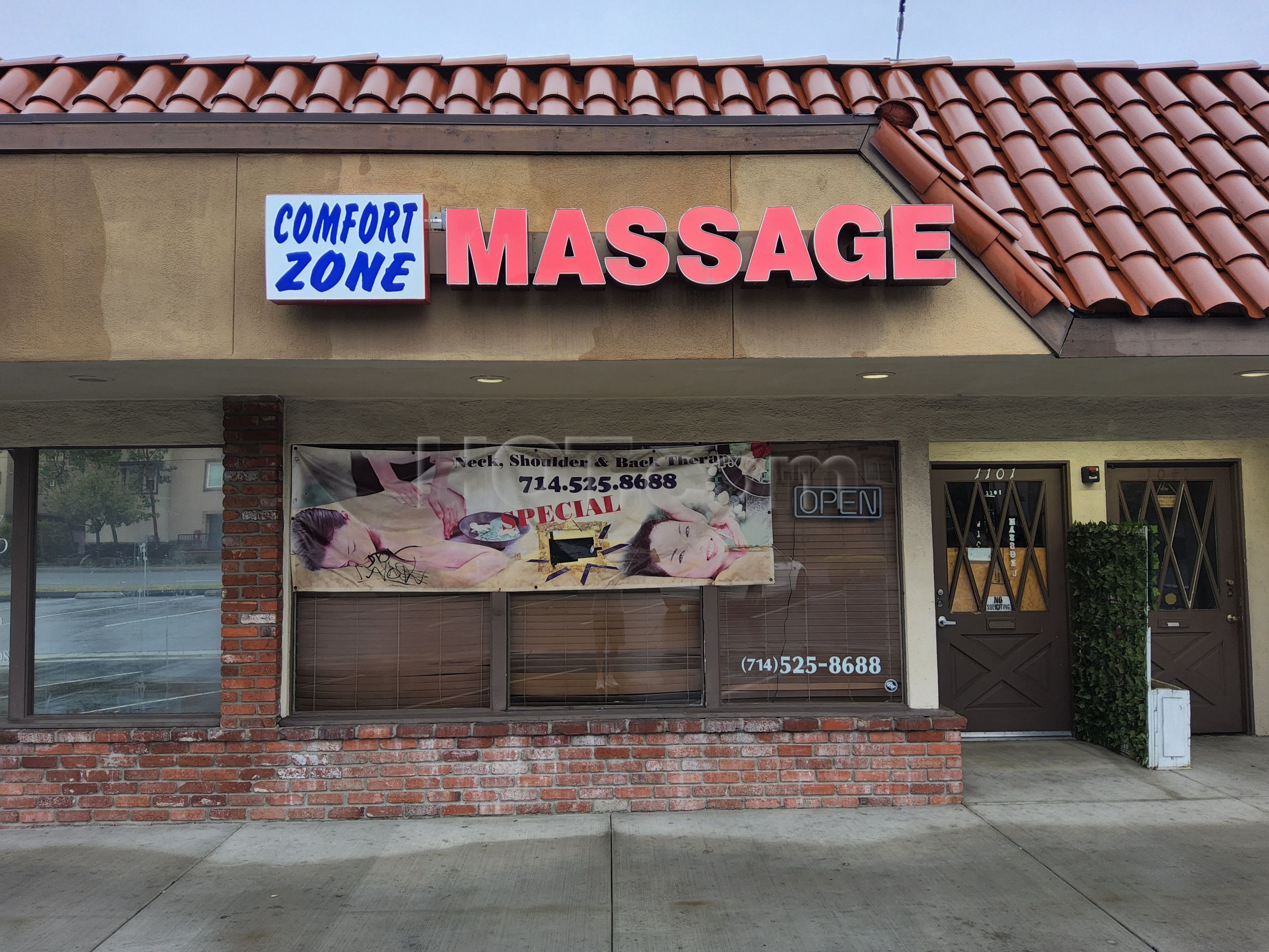 Fullerton, California Comfort Zone Massage