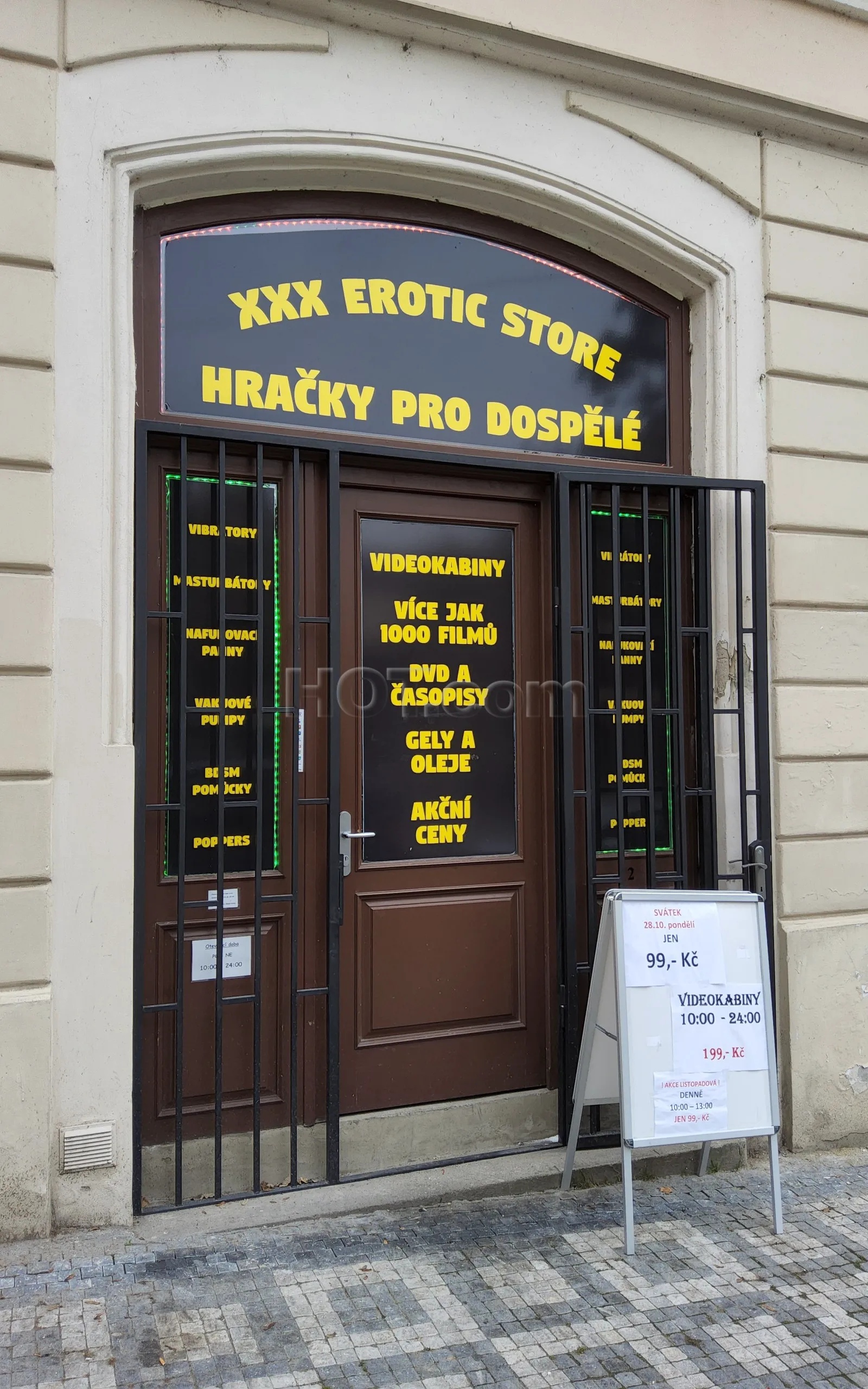 Prague, Czech Republic Erotic Store XXX