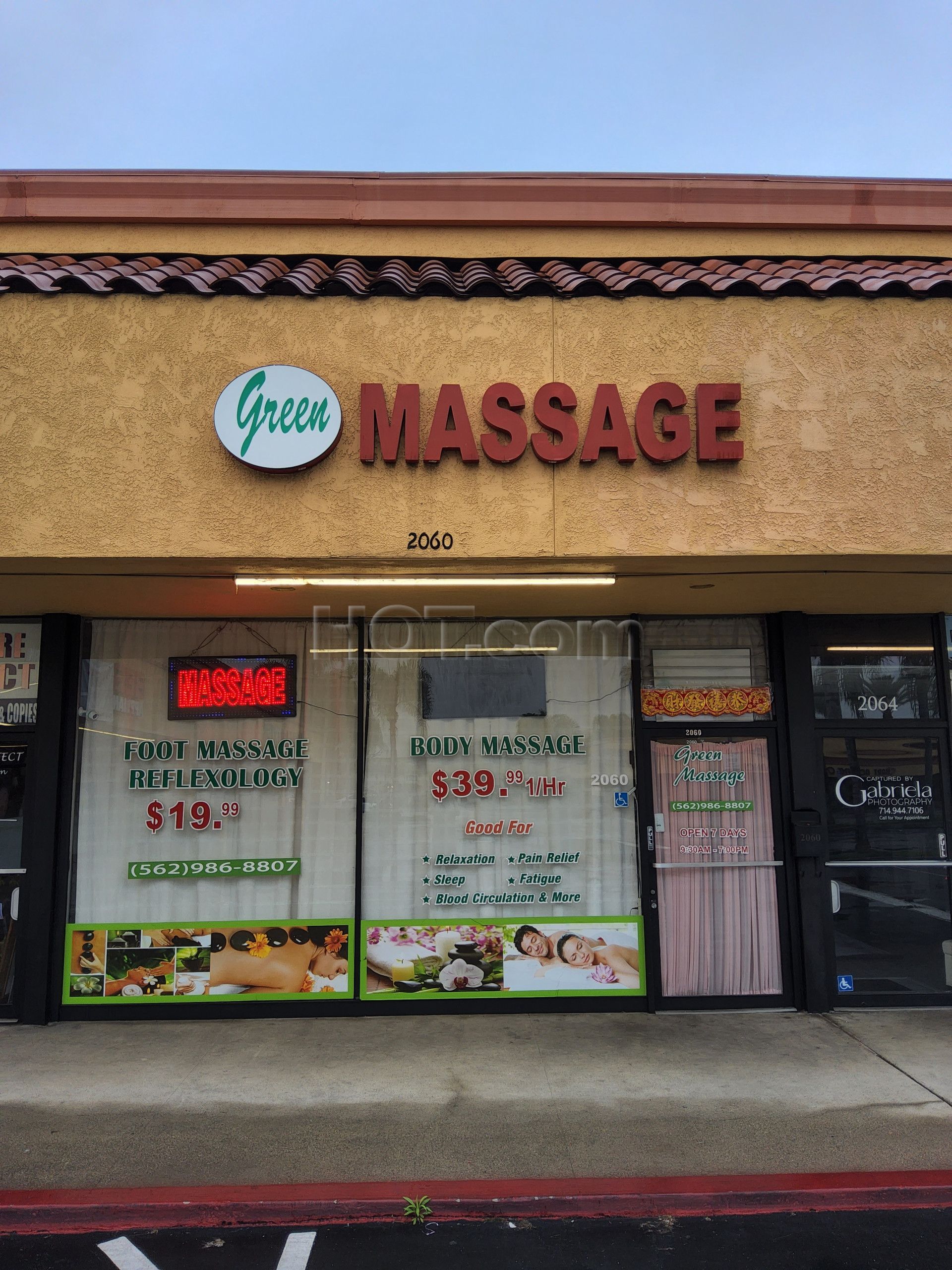 La Habra, California Green Massage