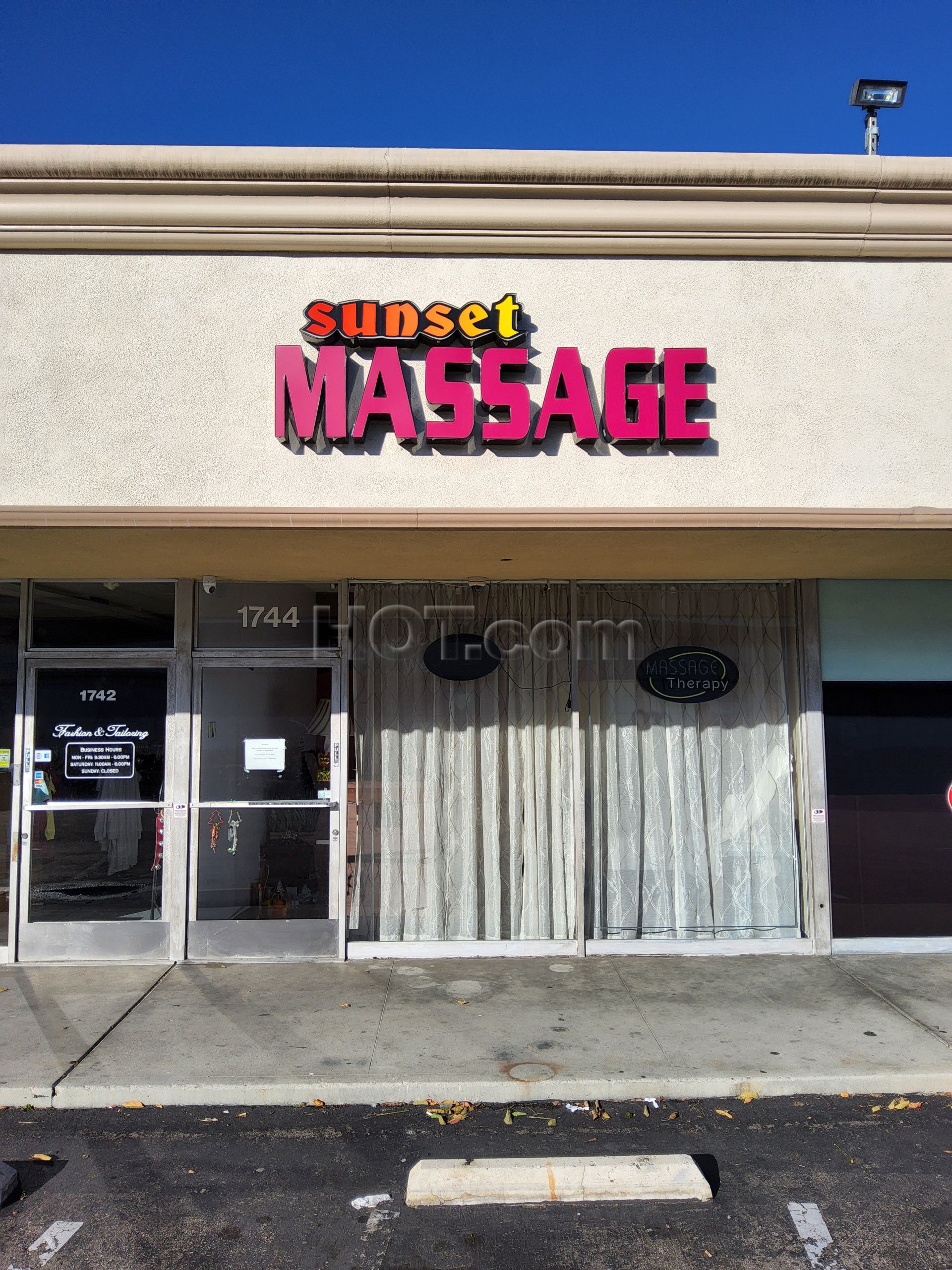 Orange, California Sunset Massage