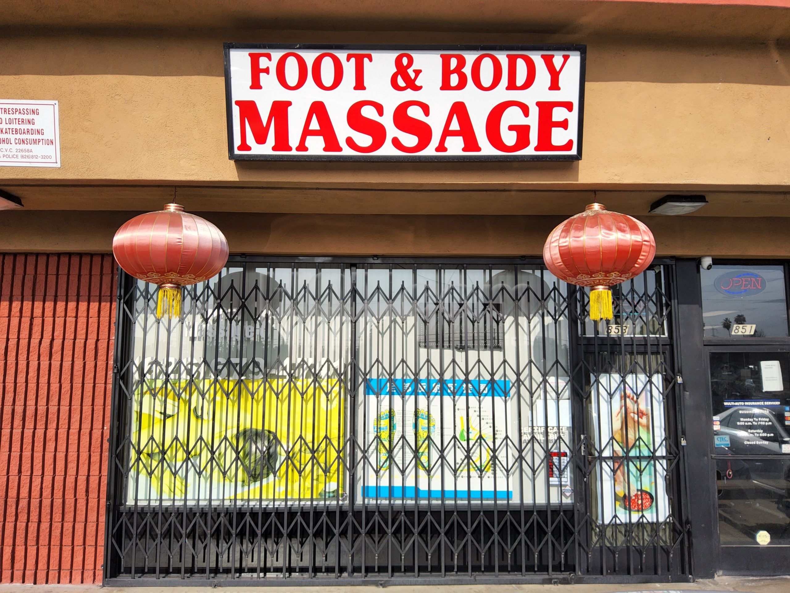 Azusa, California Foot and Body